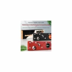 COOFIX Rouge Mini Raboteuse à Chainfreiner Manuelle à 45 Dégres Biseau Plan D'angle De Bord De Travail Du Bois Outil De Menuiserie -Dégauchisseuse Sales 32342343 3