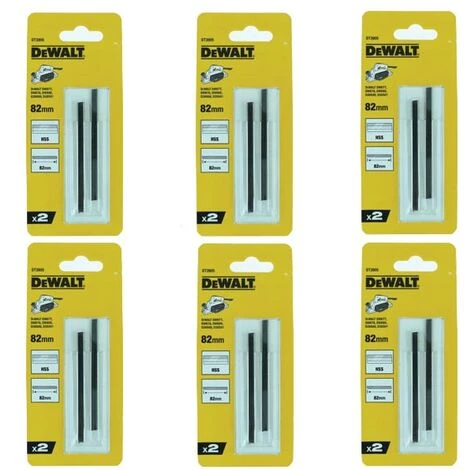 DeWalt DT3905 82mm HSS Reversible Planer Blades X 6 Packs 3 DeWalt DT3905 82mm HSS Reversible Planer Blades X 6 Packs