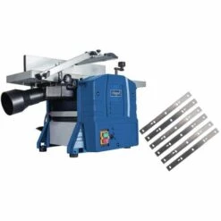 Pack SCHEPPACH Raboteuse Et Dégauchiseuse 204mm - 1500W - HMS860 - 6 Fers - Bleu