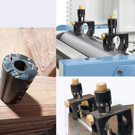 TANCYCO 2 Pièces Raboteuses Plates Cutter Outil D'alignement Positionnement Précis Raboteuses Calibrage Réglage Hauteur Réglable Mouleur 5 TANCYCO 2 Pièces Raboteuses Plates Cutter Outil D'alignement Positionnement Précis Raboteuses Calibrage Réglage Hauteur Réglable Mouleur – Image 3