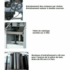 Leman - Dégauchisseuse Raboteuse Tri L:310mm 2200W - RAD310T -Dégauchisseuse Sales 85221 2