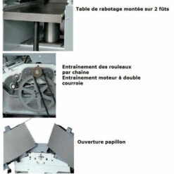 Leman - Dégauchisseuse Raboteuse L:250mm 1500W - RAD250 -Dégauchisseuse Sales 94732 3